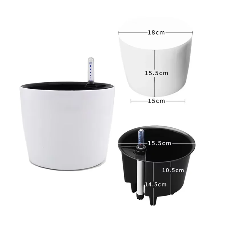 1PC 실내 플라스틱 화분 자체 급수 식물 화분 수위  - Aloe Vera Pot 리뷰 및 가격