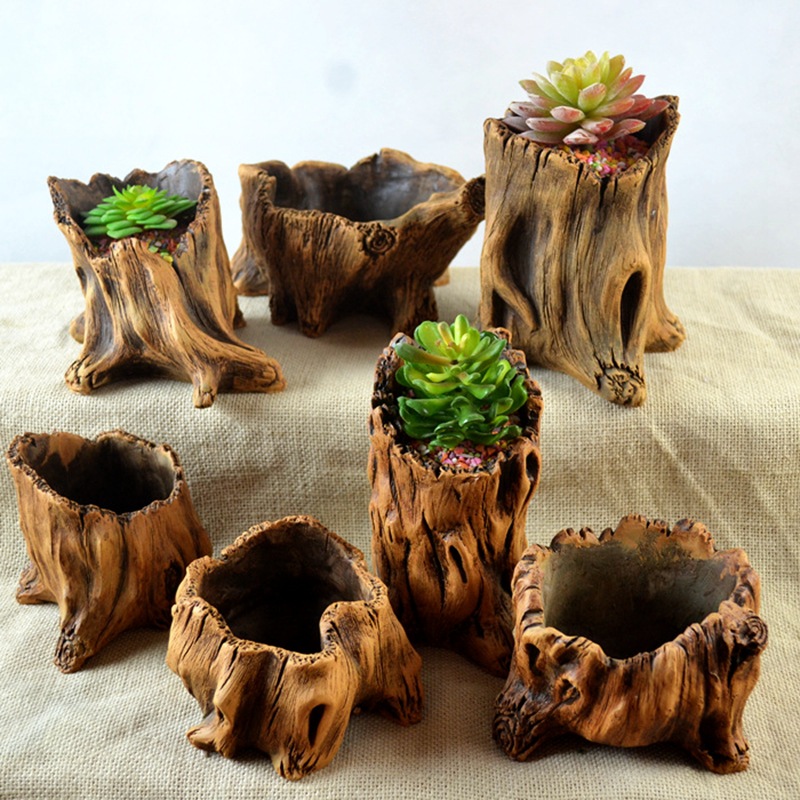 모조 나무 말뚝 나무 뿌리 식물 심기 화분에 심은 식물 - Echeveria Succulent 리뷰 및 가격